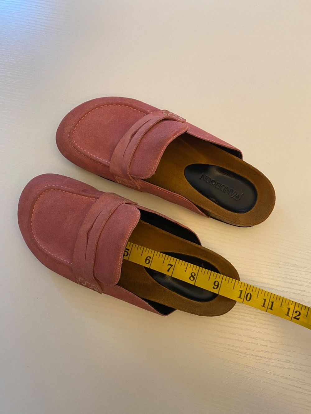 JW Anderson Pink Suede Penny Loafers Size 7.5 to 8 (EU 38) - Picture 13 of 14